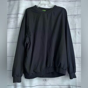 Wedge Men’s Black Pullover Pocketed Wind Breaker/Water Repellent NWT‎ SZ:…